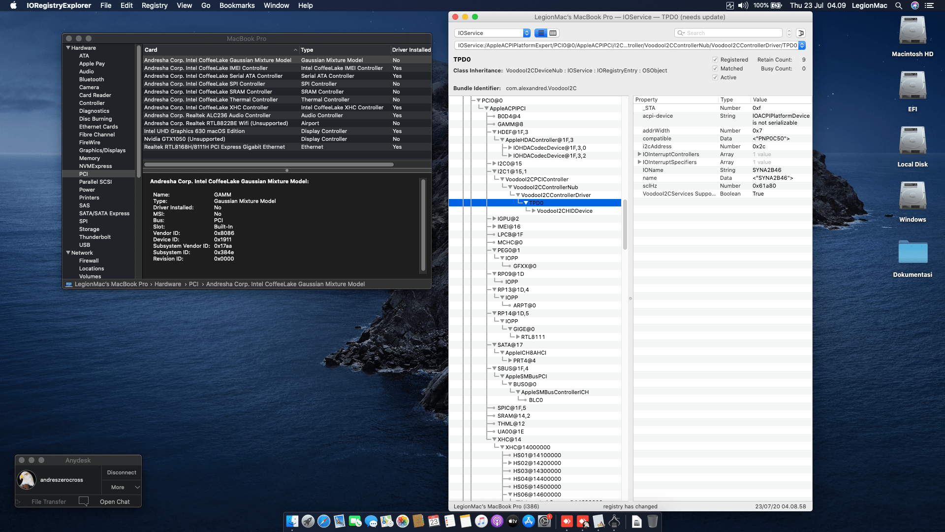 Lenovo Legion Y530 15ICH [CoffeeLake   Intel UHD 630 + I2C] 9